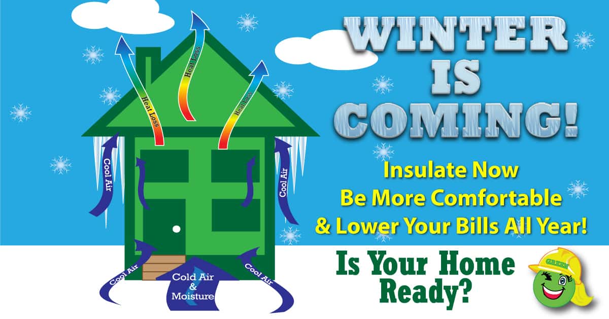 A House Protected from The Cold and Wind With Energy Saving Insulation